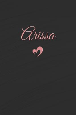 Read online Arissa: Personalized Blank Lined Journal Rose Gold on Black -  | ePub