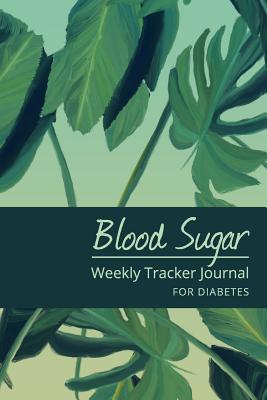 Download Blood Sugar Weekly Tracker Journal for Diabetes - Green Tropical Theme -  file in PDF