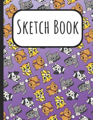 Read online Sketch Book: Kitten Cat Dog and Puppy Cover Sketchbook: A Large Journal with Blank Paper for Drawing, Doodling and Sketching: Artist Edition - Janice H. McKlansky Publishing file in PDF