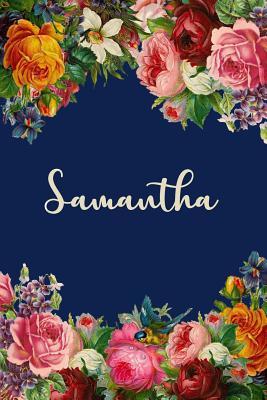 Read online Samantha: Personalized Name Floral Design Matte Soft Cover Notebook Journal to Write In. 120 Blank Lined Pages -  file in ePub