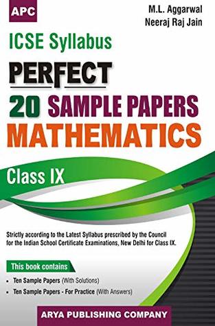Read ICSE Perfect 20 Sample Papers Mathematics - IX - M. L. Aggarwal | PDF