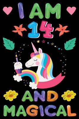 Download I am 14 And Magical: Happy Magical 14th Birthday Notebook & Sketchbook Journal for 14 Year old Girls and Boys, 100 Pages, 6x9 Unique B-day Diary, blank Composition Book with Unicorn Rainbow Stars Cover, Birthday Gift - Sun Moon Publishing | PDF