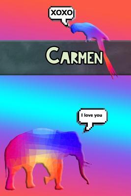 Read online Colorful Jungle Carmen: College Ruled - Composition Book - Diary - Lined Journal - Lauren Savage file in ePub